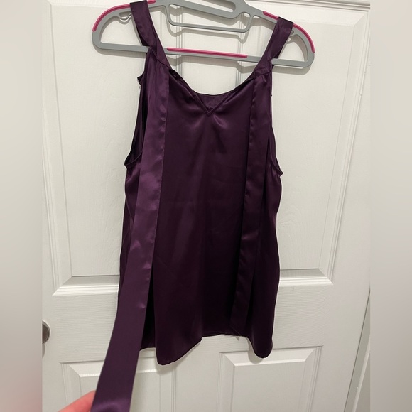 KENAR Silk Purple Blouse Size L - Picture 5 of 9